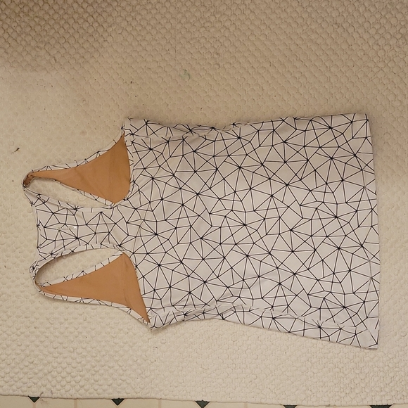 karma yoga top large white & black - Picture 2 of 3